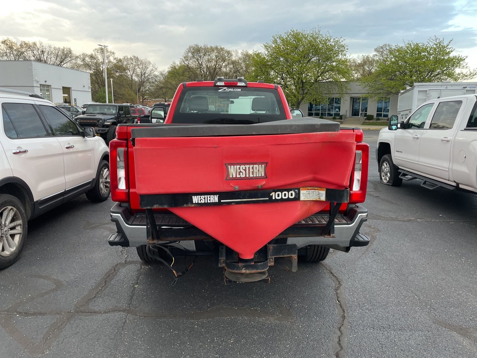 2024 Ford F-250SD XL 8-11' Wide Out Plow and Salt Spreader